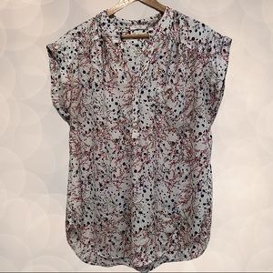 Anthropologie PLEIONE ~ Size L ~ Floral Top
